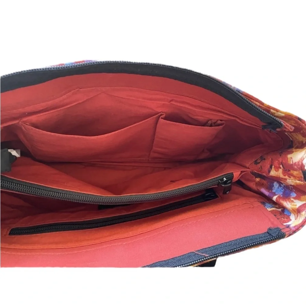 Donna Sharp "Poppy Field" Leah Tote, Handbag Purse Floral Casual Spring Summer - Picture 12 of 13